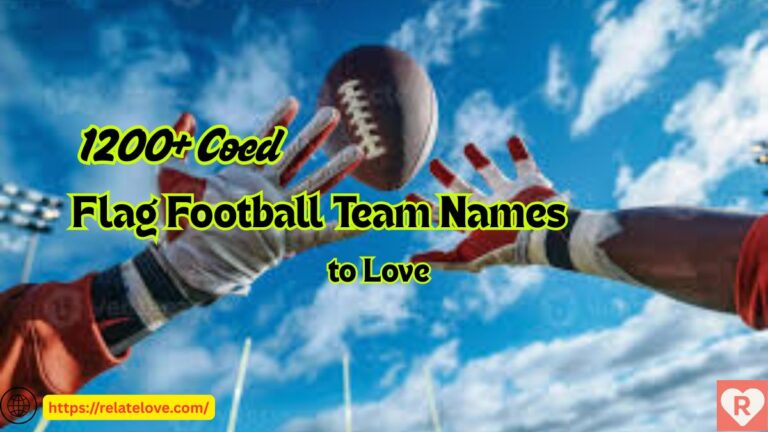1200+ Coed Flag Football Team Names to Love
