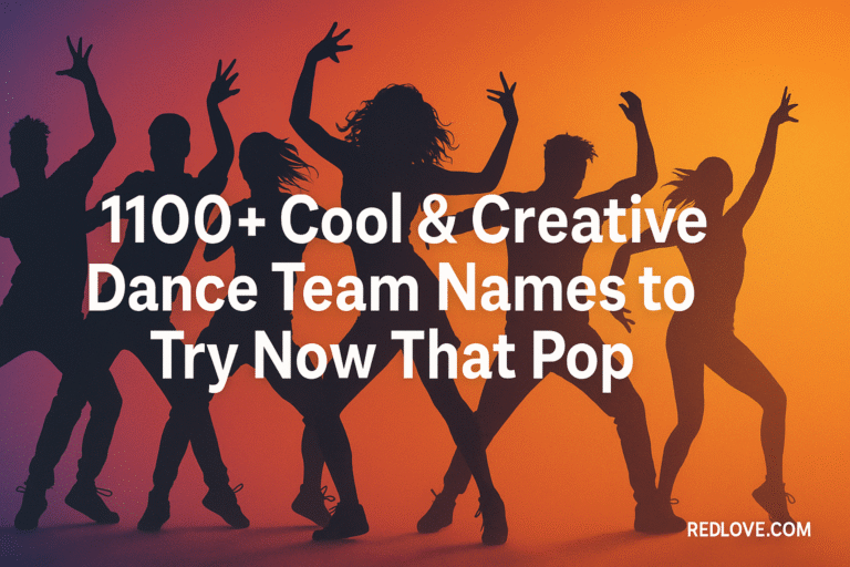 1100+ Cool & Creative Dance Team Names to Try Now