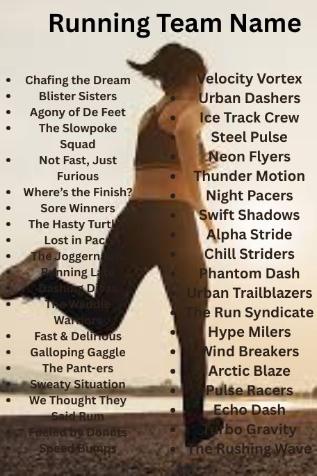 1100+ Inspiring Running Team Name Ideas to Motivate 2025