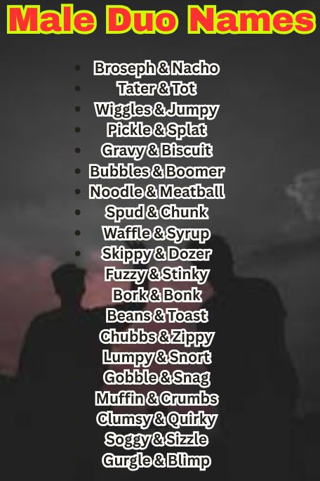 1000+ Trending Male Duo Names for Every Pair 