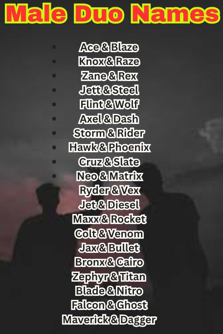 1000+ Trending Male Duo Names for Every Pair 