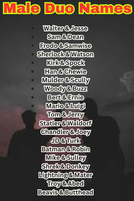 1000+ Trending Male Duo Names for Every Pair 
