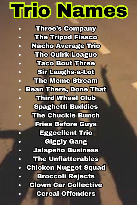 1100+ Unique & Fun Trio Names That Stand Out 