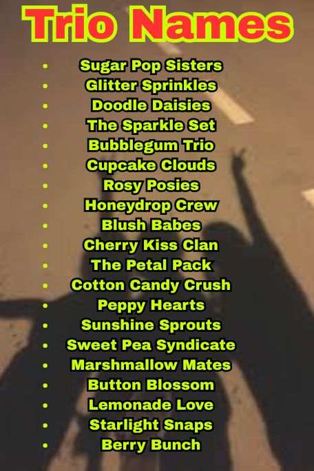 1100+ Unique & Fun Trio Names That Stand Out 