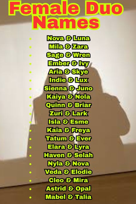 1100+ Funny and Catchy Female Duo Names Ideas 