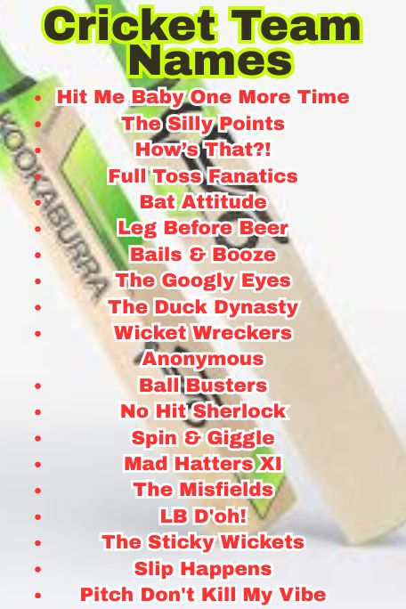 1000+ Powerful Cricket Team Names for Real Players 