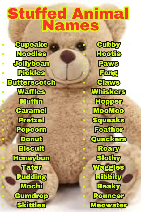 1100+ Ultimate Stuffed Animal Names List You Need 