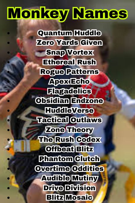 1200+ Coed Flag Football Team Names to Love