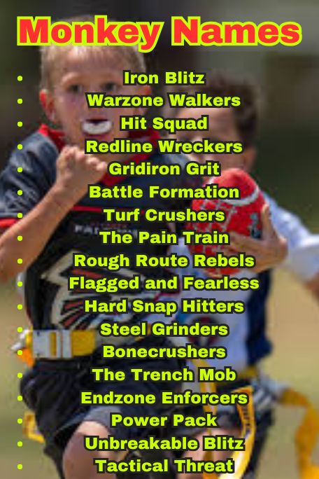 1200+ Coed Flag Football Team Names to Love