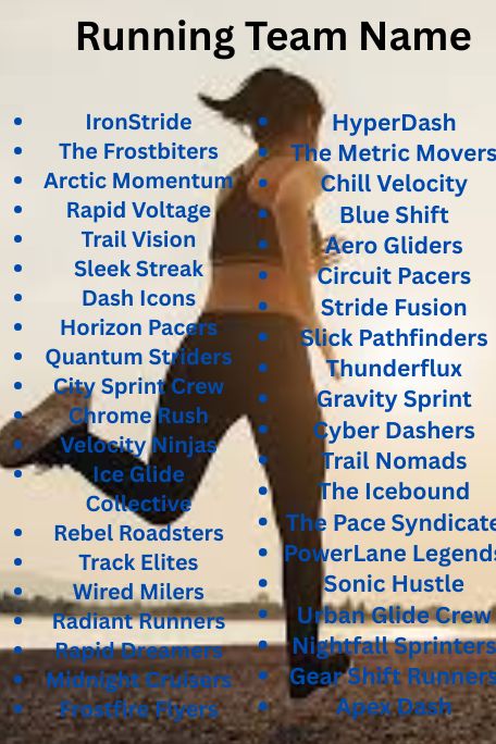 1100+ Inspiring Running Team Name Ideas to Motivate 2025