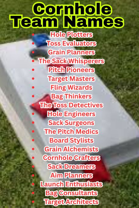 1200+ Cornhole Team Names That Easily Remember