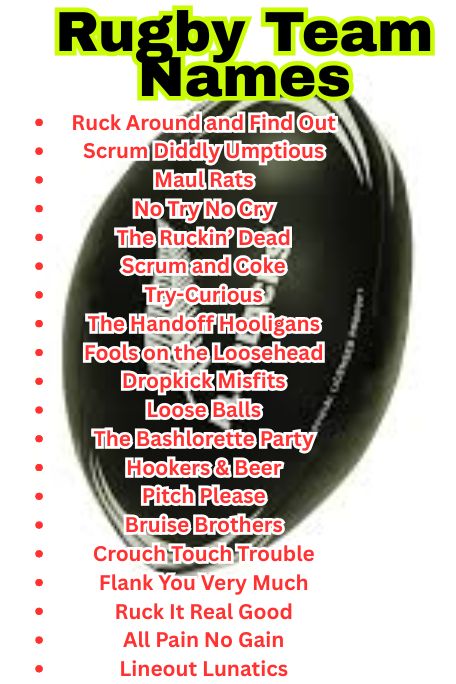 1200+ Best Rugby Team Names Ideas for Your Squad