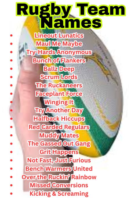 1200+ Best Rugby Team Names Ideas for Your Squad