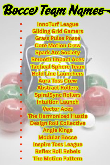 1000+ Funny & Fierce Bocce Team Names Ideas
