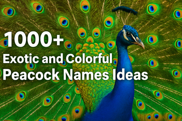 1000+ Exotic and Colorful Peacock Names Ideas 2025