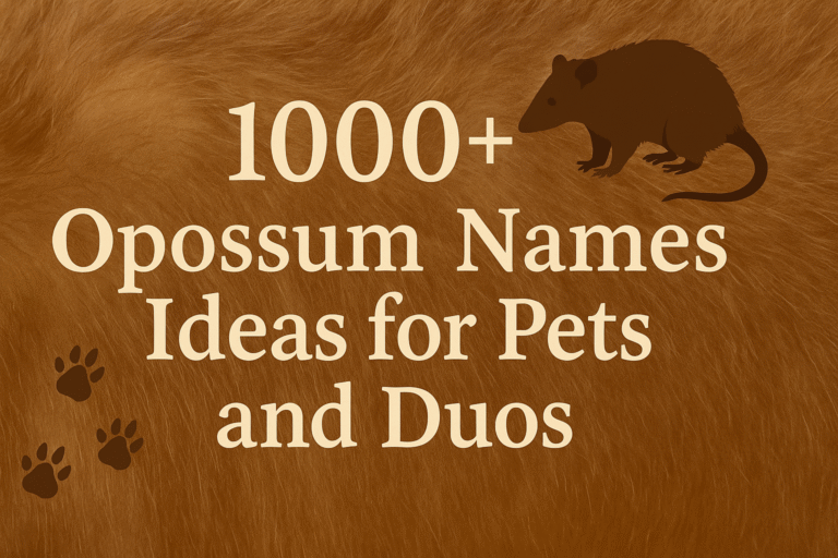 Opossum Names Ideas for Pets and Duos