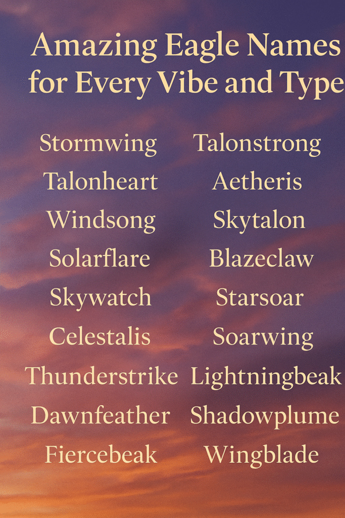 1000+ Amazing Eagle Names for Every Vibe and Type
