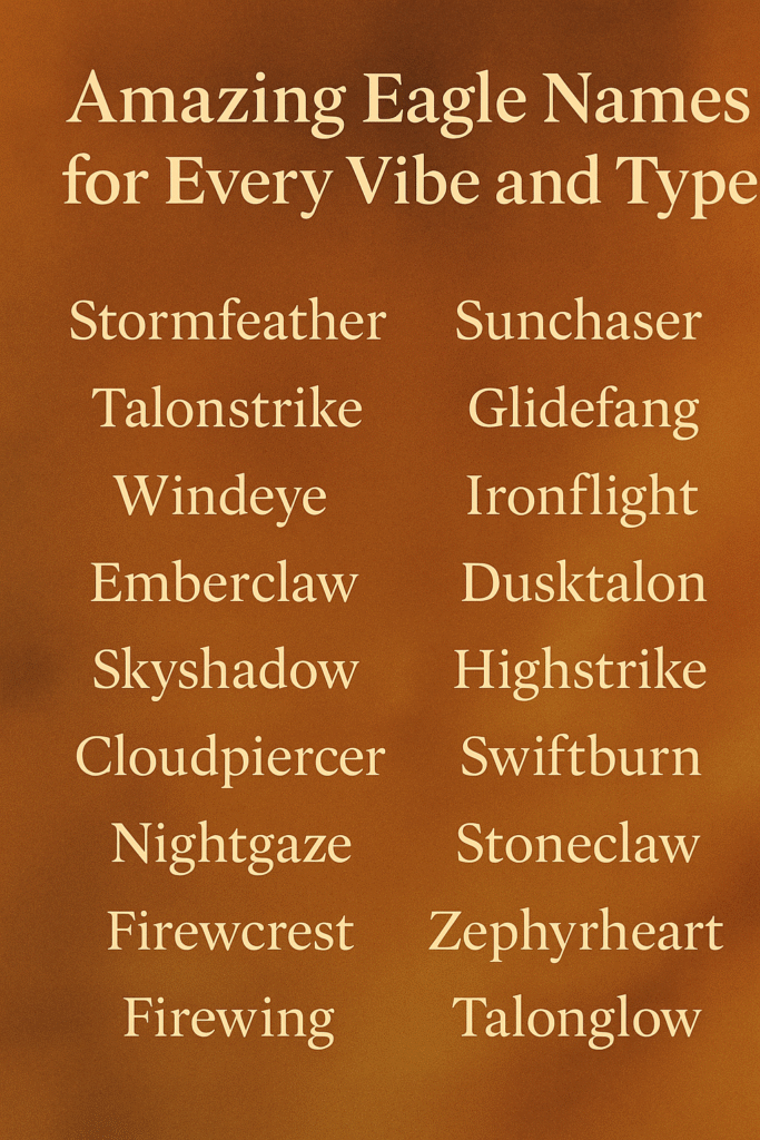 1000+ Amazing Eagle Names for Every Vibe and Type