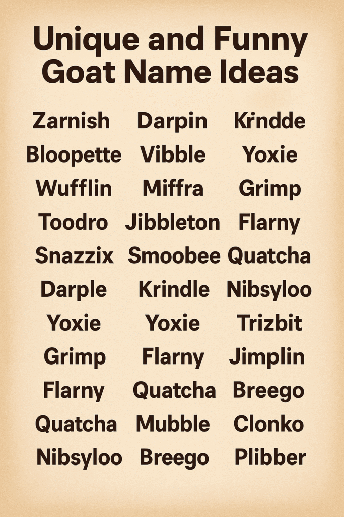 1000+ Trending Goat Names Ideas 2025 for Every Goat