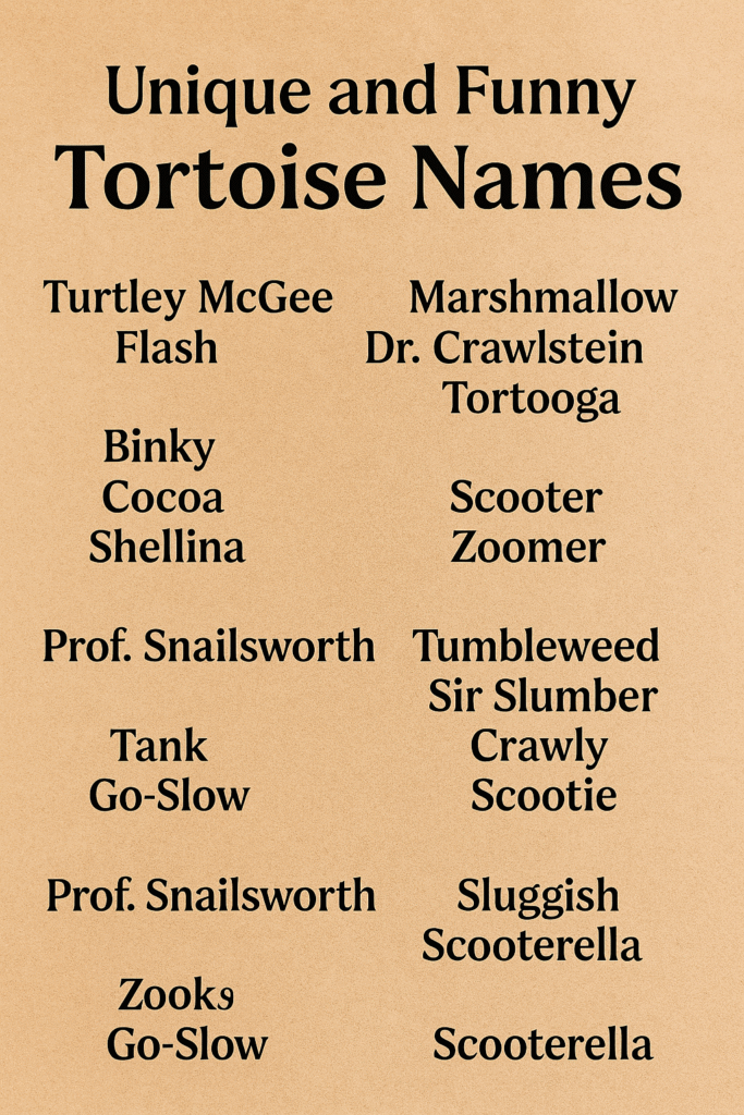 1200+ Adorable and Funny Tortoise Names List