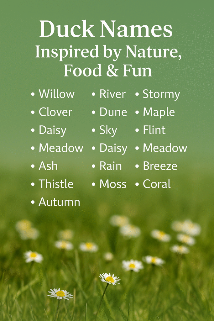1000+ Duck Names Inspired by Nature, Food & Fun