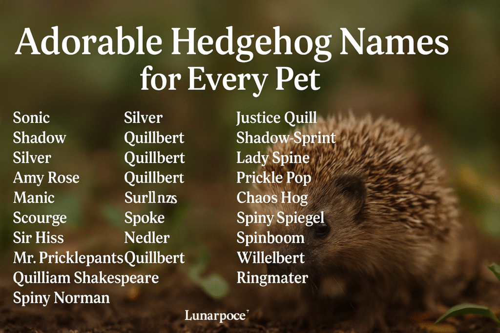 1100+ Adorable Hedgehog Names for Every Pet Owner