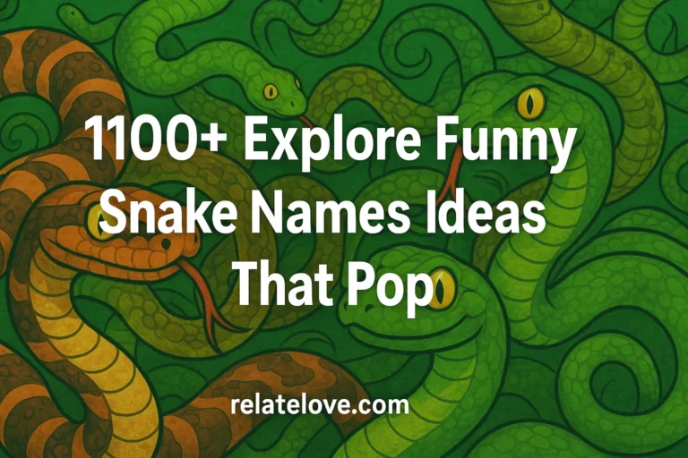 FEATURE IMAGE WITH SIZE OF 1200 X 630 PLEASE DON'T CHANGE SIZE USE THIS TEXT 1100+ Explore Funny Snake Names Ideas That Pop WITH MUST I AGAIN SAY MUST MATCHING BACKGROUND RELATED TO TITLE ADD WEB NAME RELATELOVE.COM note all text will show dont hide or crop the text