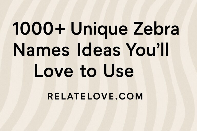 1000+ Unique Zebra Names Ideas You’ll Love to Use