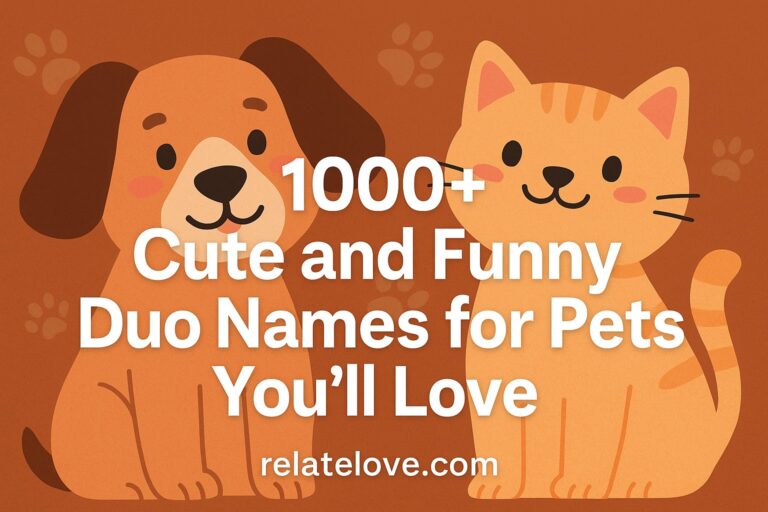 1000+ Cute and Funny Duo Names for Pets You’ll Love