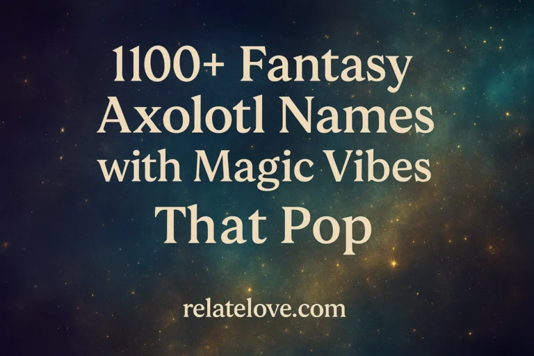 1100+ Fantasy Axolotl Names with Magic Vibes