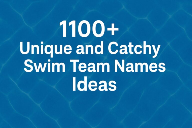 1100+ Unique and Catchy Swim Team Names Ideas 2025