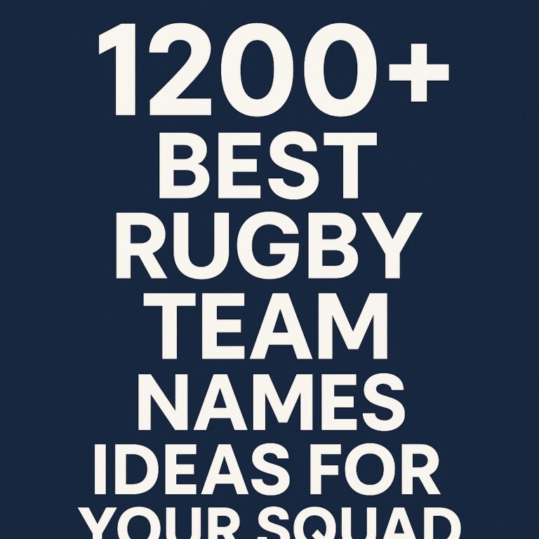 1200+ Best Rugby Team Names Ideas for Your Squad