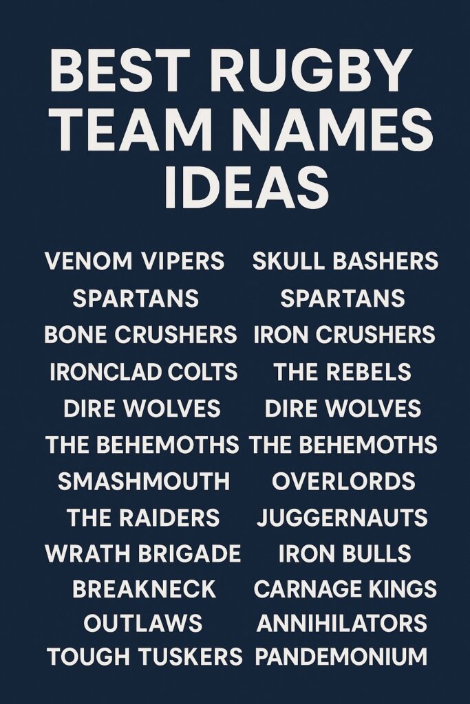 1200+ Best Rugby Team Names Ideas for Your Squad