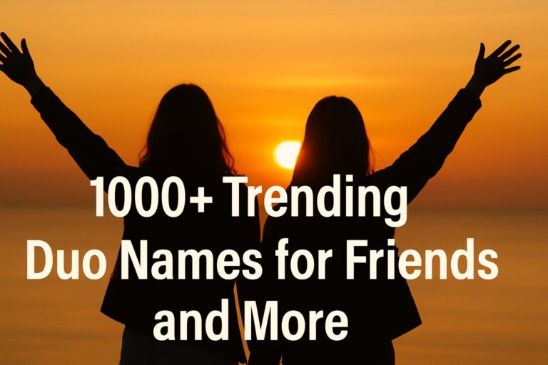 1000+ Trending Duo Names for Friends and More