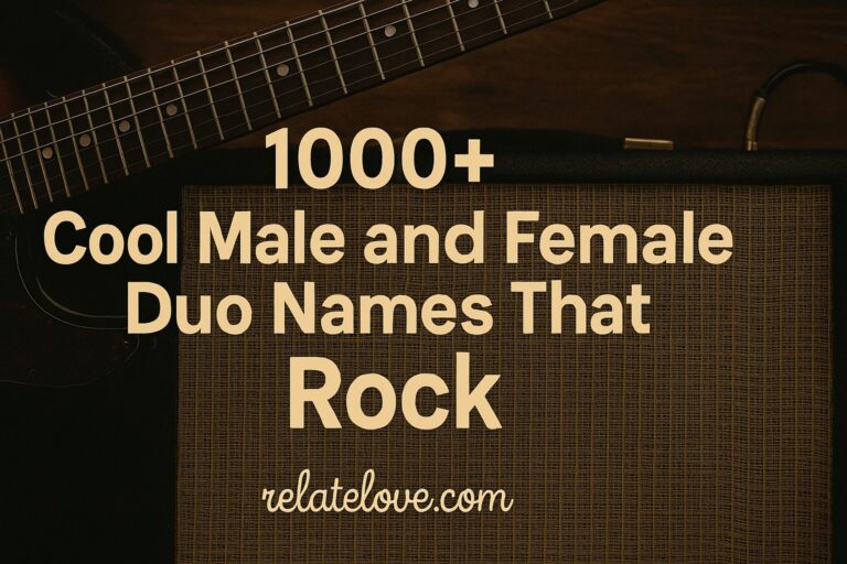 1000+ Cool Male and Female Duo Names That Rock