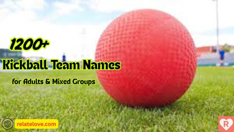 1200+ Kickball Team Names for Adults & Mixed Groups