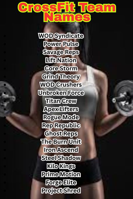 1100+ Epic CrossFit Team Names for Fierce Athletes