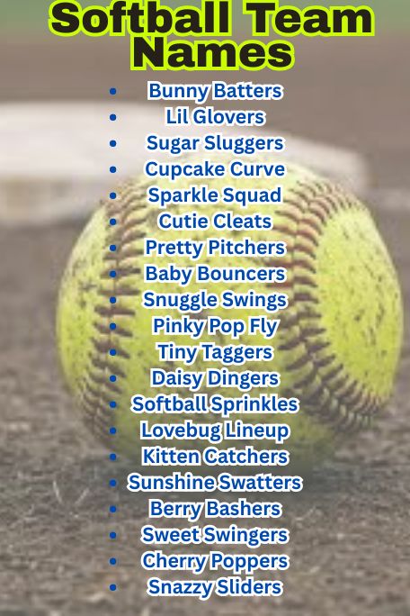1200+ Softball Team Names For Funny, Cool & Cute Vibes