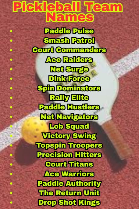 1200+ Pickleball Team Names: Funny, Cool, Best Ideas