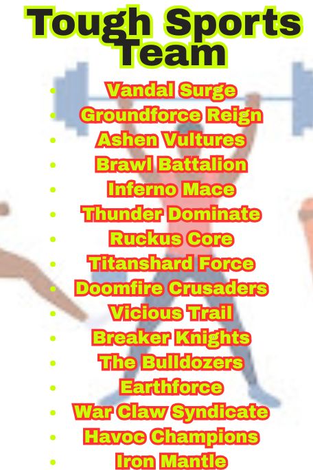 1100+ Cool, Fun & Tough Sports Team Names List