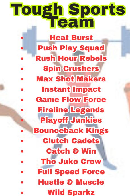 1100+ Cool, Fun & Tough Sports Team Names List