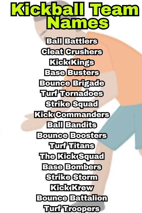 1200+ Kickball Team Names for Adults & Mixed Groups 