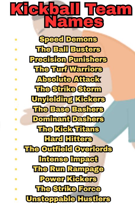 1200+ Kickball Team Names for Adults & Mixed Groups 