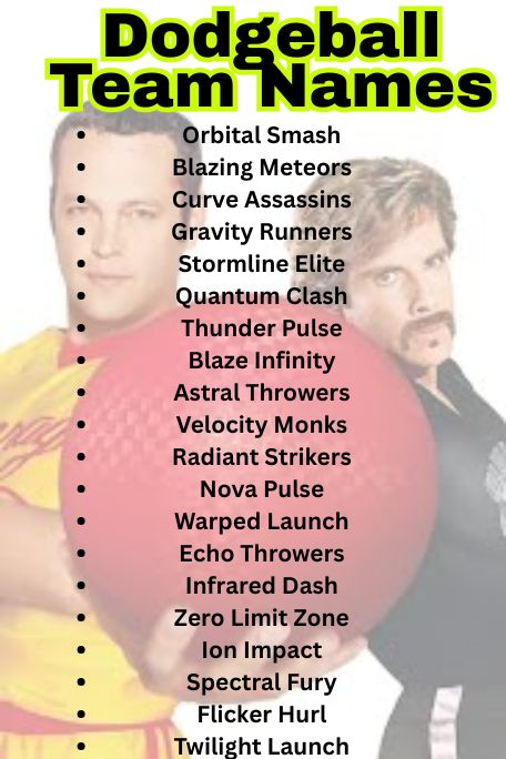 1200+ Dodgeball Team Names: Funny, Cool, Best Picks