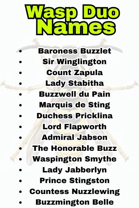 Wasp Names