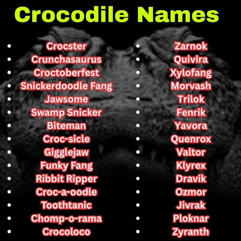 Funny and unique Crocodile Names