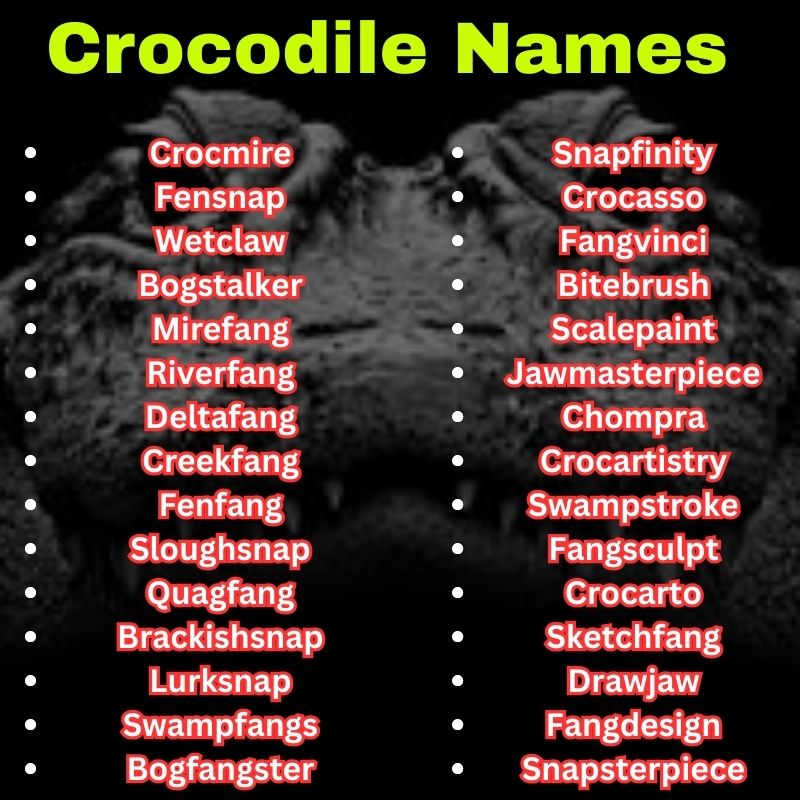 Wild Crocodile Names